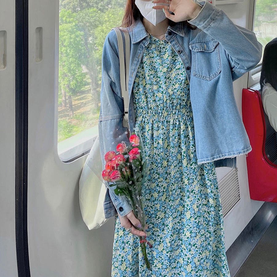 花柄 ロングワンピース レディース 春夏[品番：II000008343