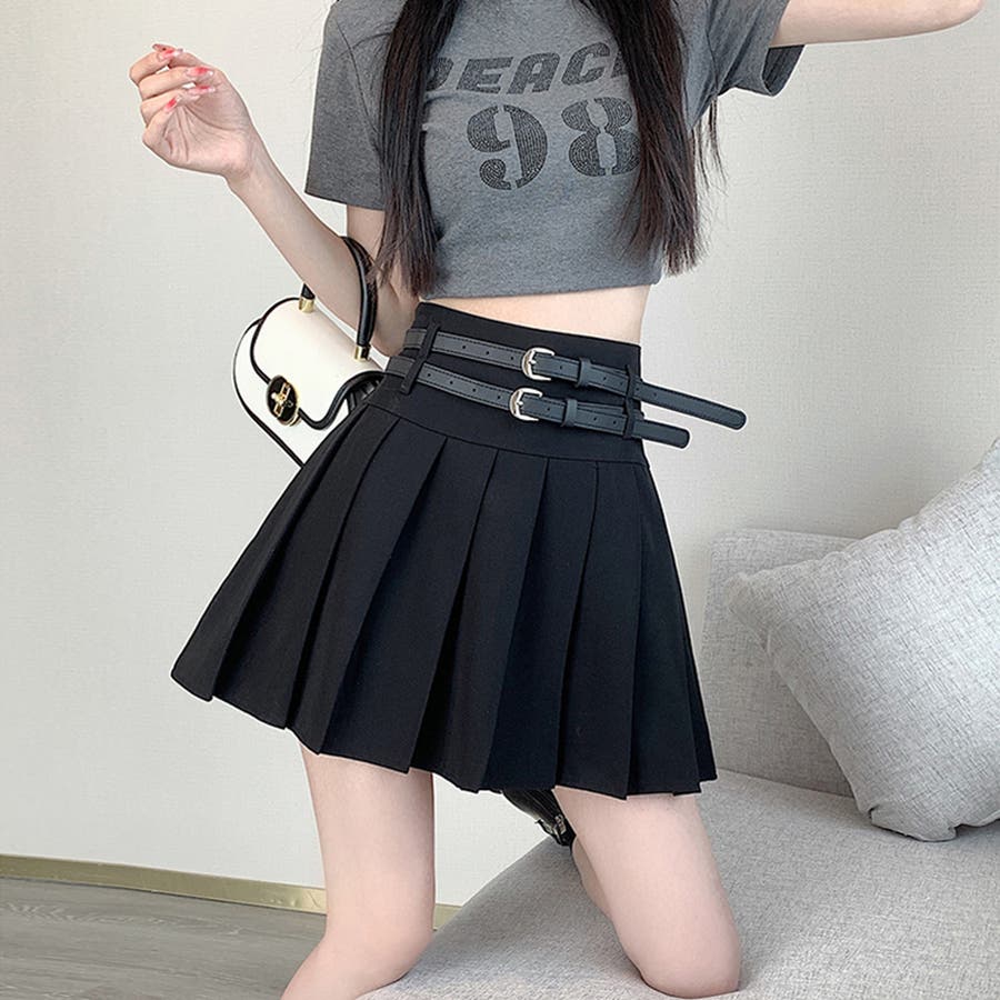 プリーツミニスカート インナーパンツ付き[品番:AGCW0004402 プリーツミニスカート インナーパンツ付き[品番:AGCW0004402