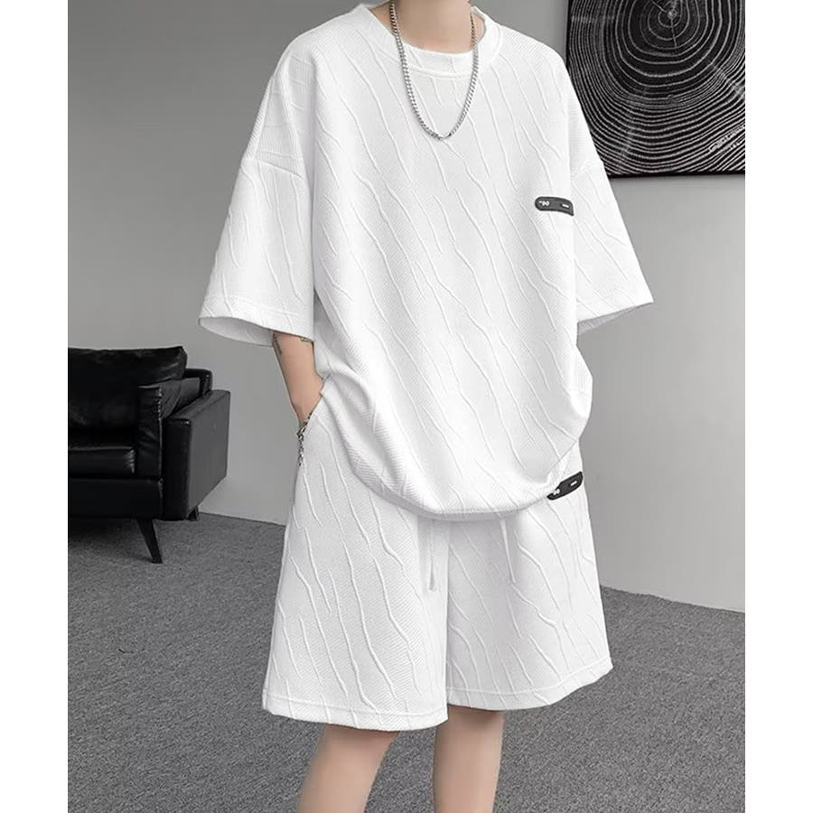 メンズ 半袖tシャツ ハーフパンツセット[品番：II000011761
