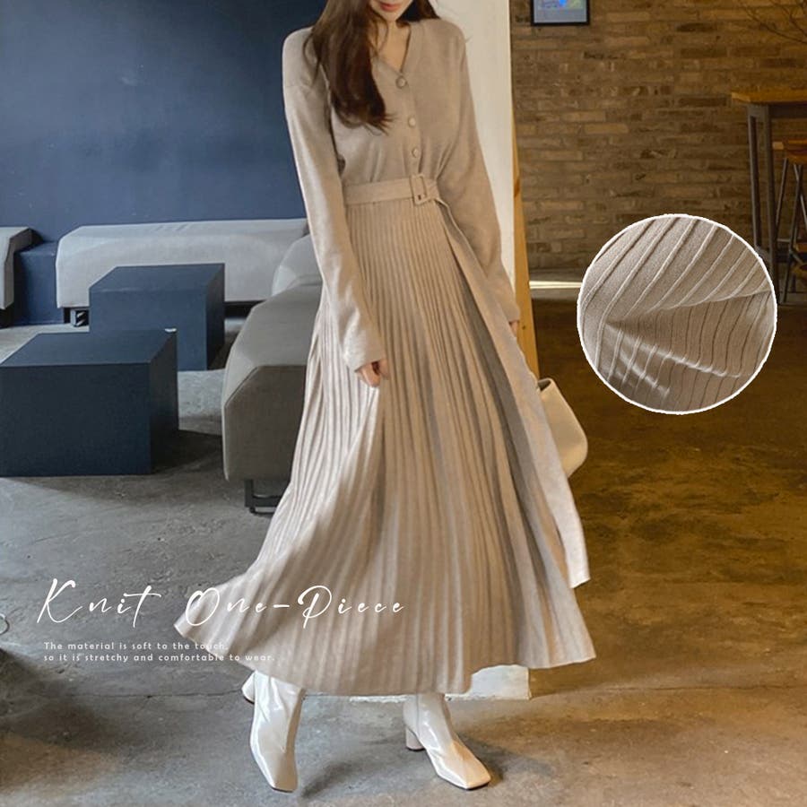 ニットワンピース ロングワンピハイウエスト[品番：II000009583]｜Miniministore（ミニミニストア）のレディースファッション通販｜SHOPLIST（ショップリスト）