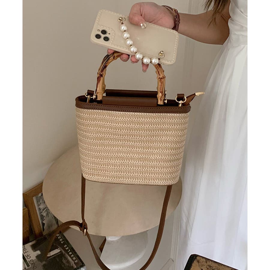 かごバッグ ミニスクエアバッグ  2WAY[品番：II000011602]｜Miniministore（ミニミニストア）のレディースファッション通販｜SHOPLIST（ショップリスト）