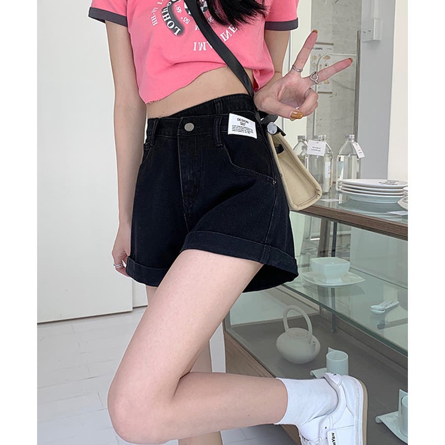 デニムショートパンツレディース美脚短パン[品番：II000011696
