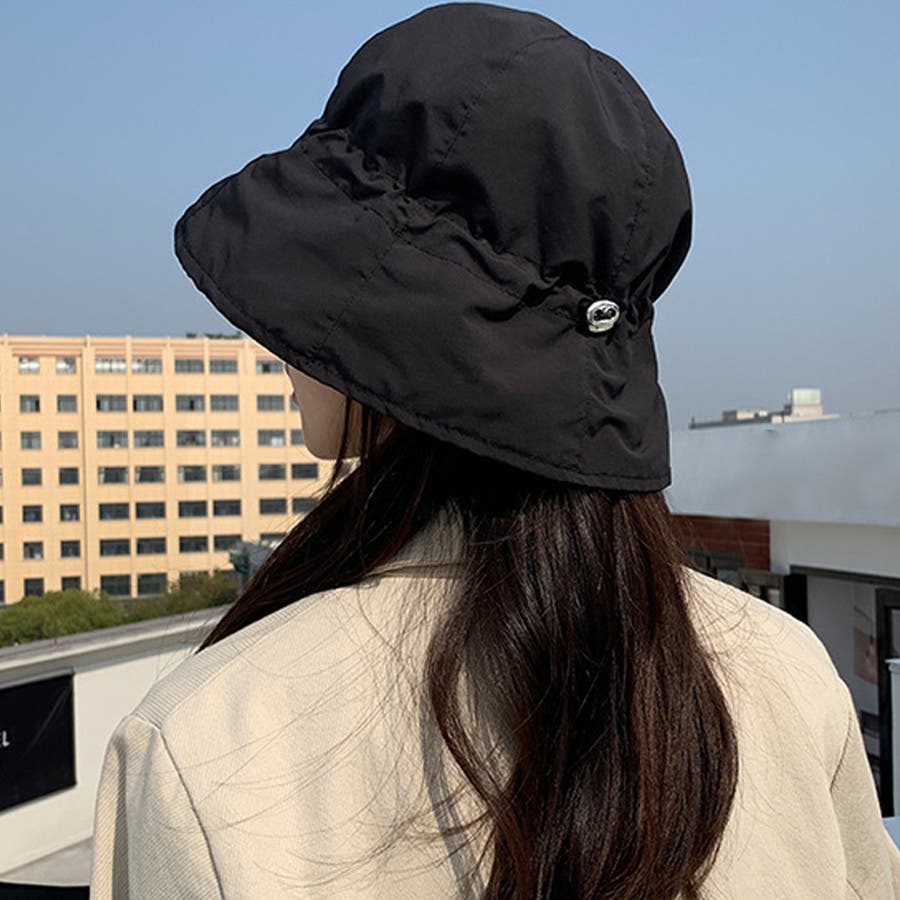 バケットハット 帽子 紫外線対策 変装 ブラック 韓国 通販