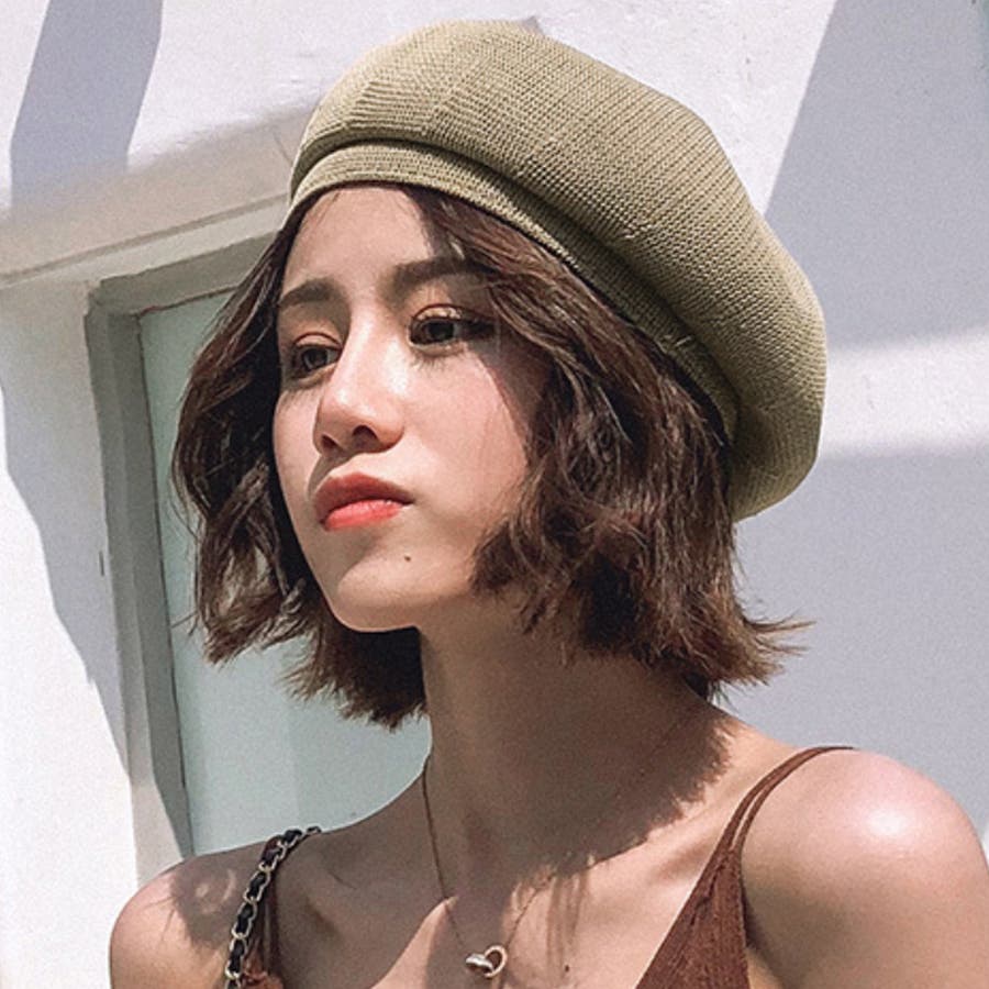 夏ベレー帽ネイビー☆millinery mino ベレー帽 - 帽子