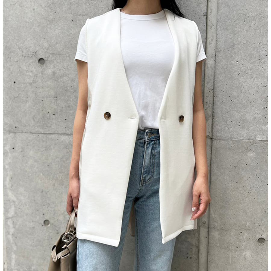 100 ％品質保証 ドッキングドロストジレ[品番：MDRW0004450]｜MODE ROBE（モード トップス
