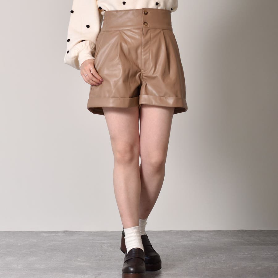 マチャット mahatt エコレザー ショートパンツ 36 マチャット mahatt エコレザー ショートパンツ 36