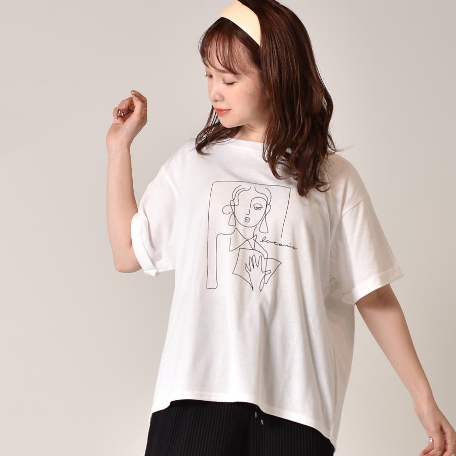 Emsexcite 一筆描きtee 品番 Rtgw Retro Girl レトロガール のレディースファッション通販 Shoplist ショップリスト