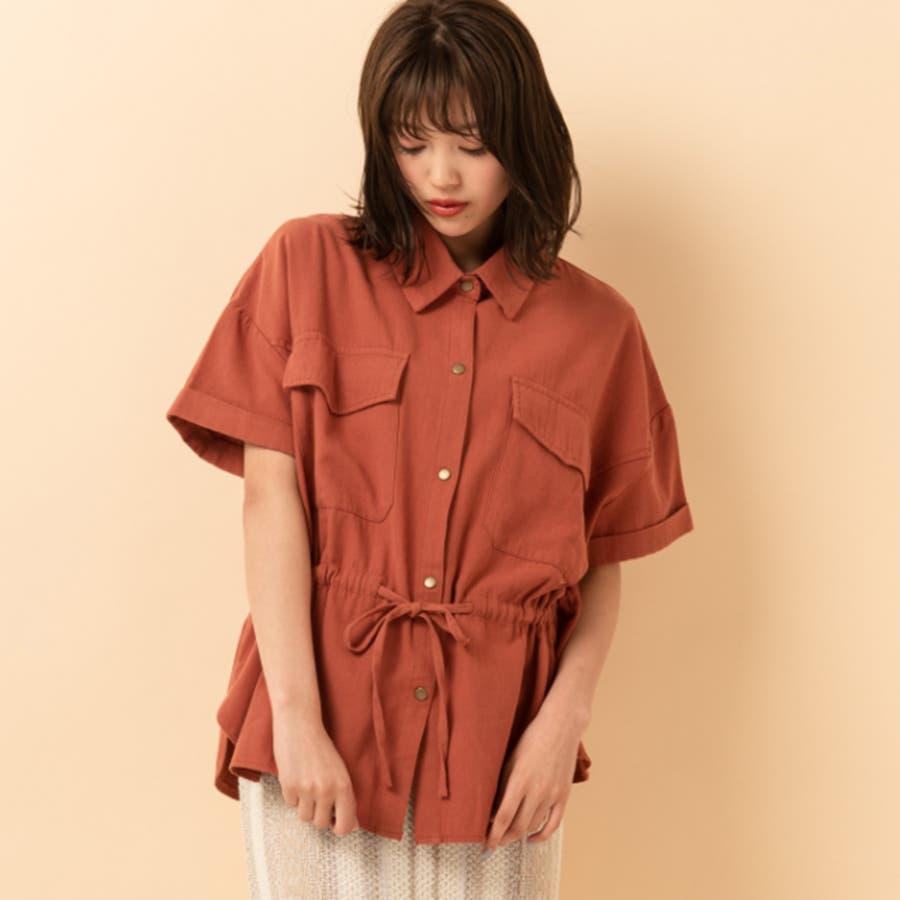 ○RETRO GIRL○ 半袖ドロストSHBL