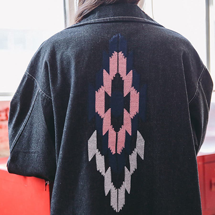 未使用☆KYOKO HIGA キョウコヒガ 刺繍デニムジャケット S～Mサイズ 日本未入荷◇miumiu ロゴ刺繍入り デニムジャケット (MiuMiu