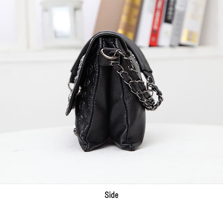 スカルバッグ ドクロバッグ クラッチバッグ ハンドバッグ 2way[品番