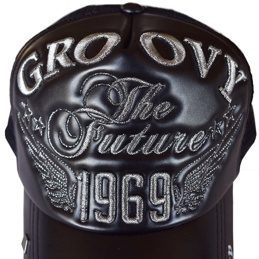 GAZELLE PU シリコン刺繍 メッシュキャップ 7683-913[品番