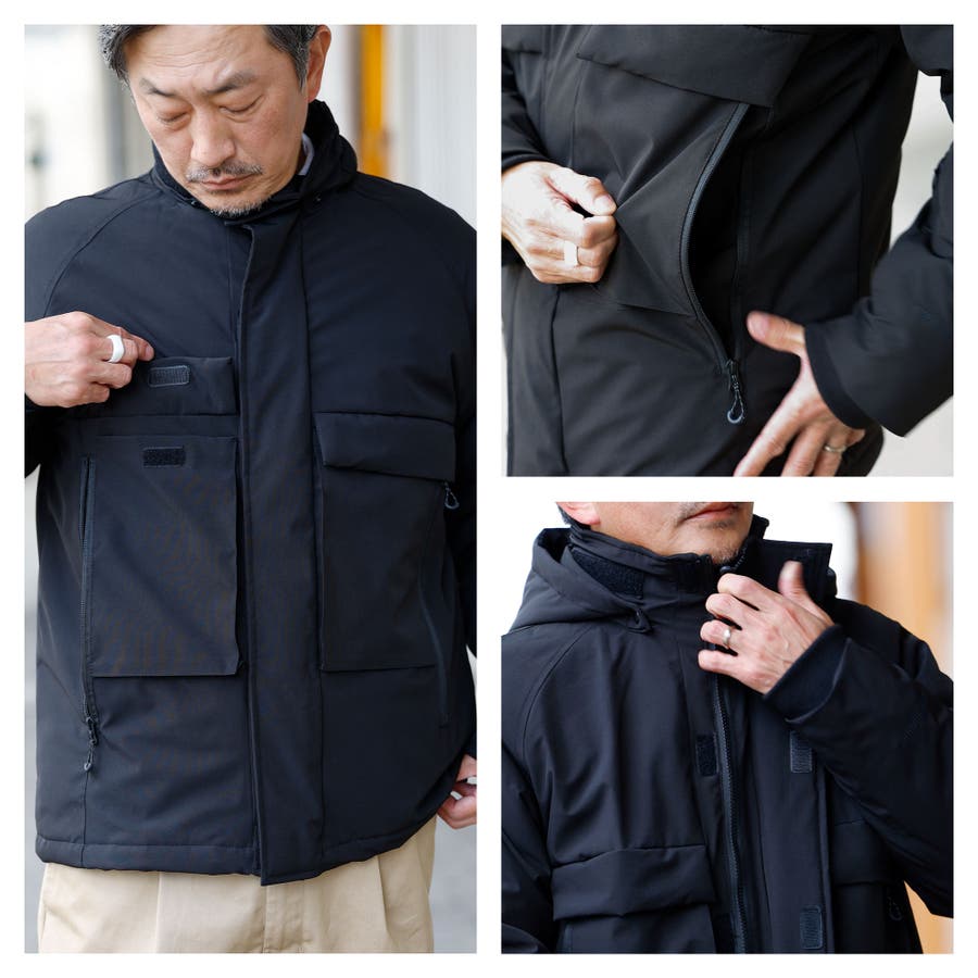 ダウンジャケット フード付き メンズ[品番：NEDM0001108]｜AWC