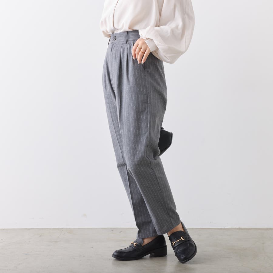 ストライプテーパードパンツ[品番：NCLW0011054]｜NICE CLAUP