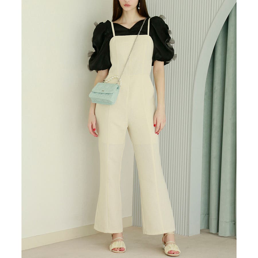 Seemi】バックリボンサロペット[品番：NCLW0010357]｜NICE CLAUP