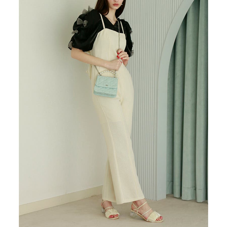 Seemi】バックリボンサロペット[品番：NCLW0010357]｜NICE CLAUP
