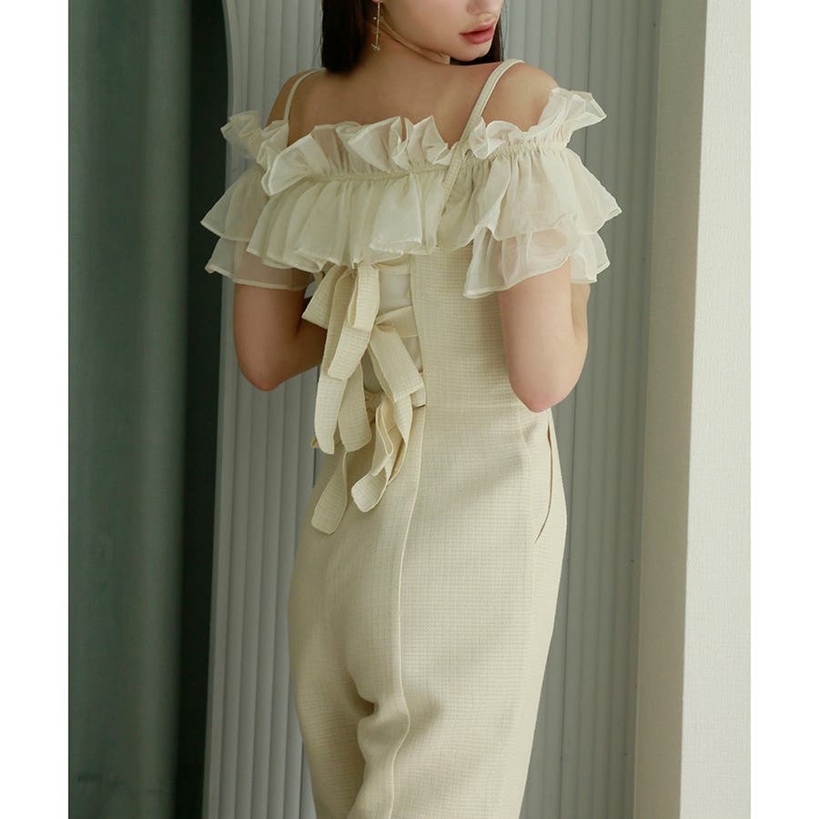 Seemi】バックリボンサロペット[品番：NCLW0010357]｜NICE CLAUP