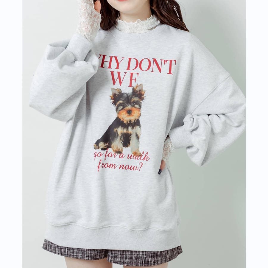 犬プリントスウェット[品番：OLOW0009787]｜OLIVE des OLIVE OUTLET