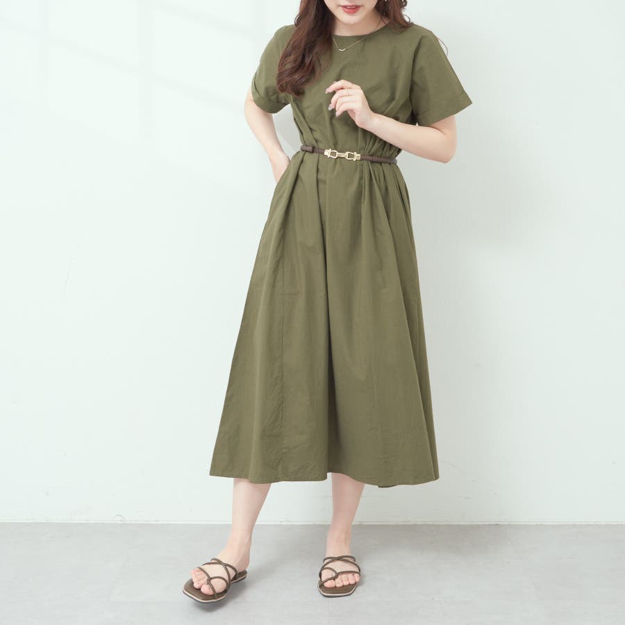 ポプリンAラインワンピース[品番：OLOW0010548]｜OLIVE des OLIVE