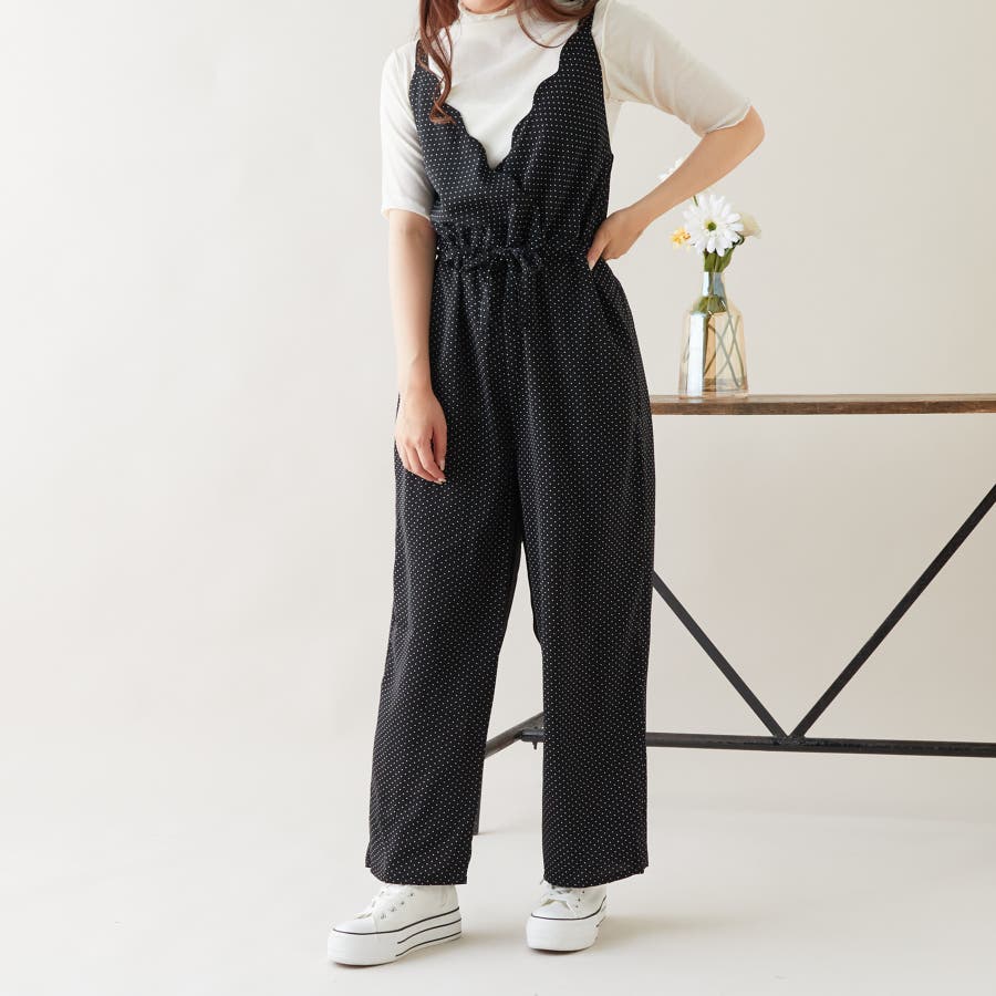 スカラップサロペットパンツ[品番：OLOW0005280]｜OLIVE des