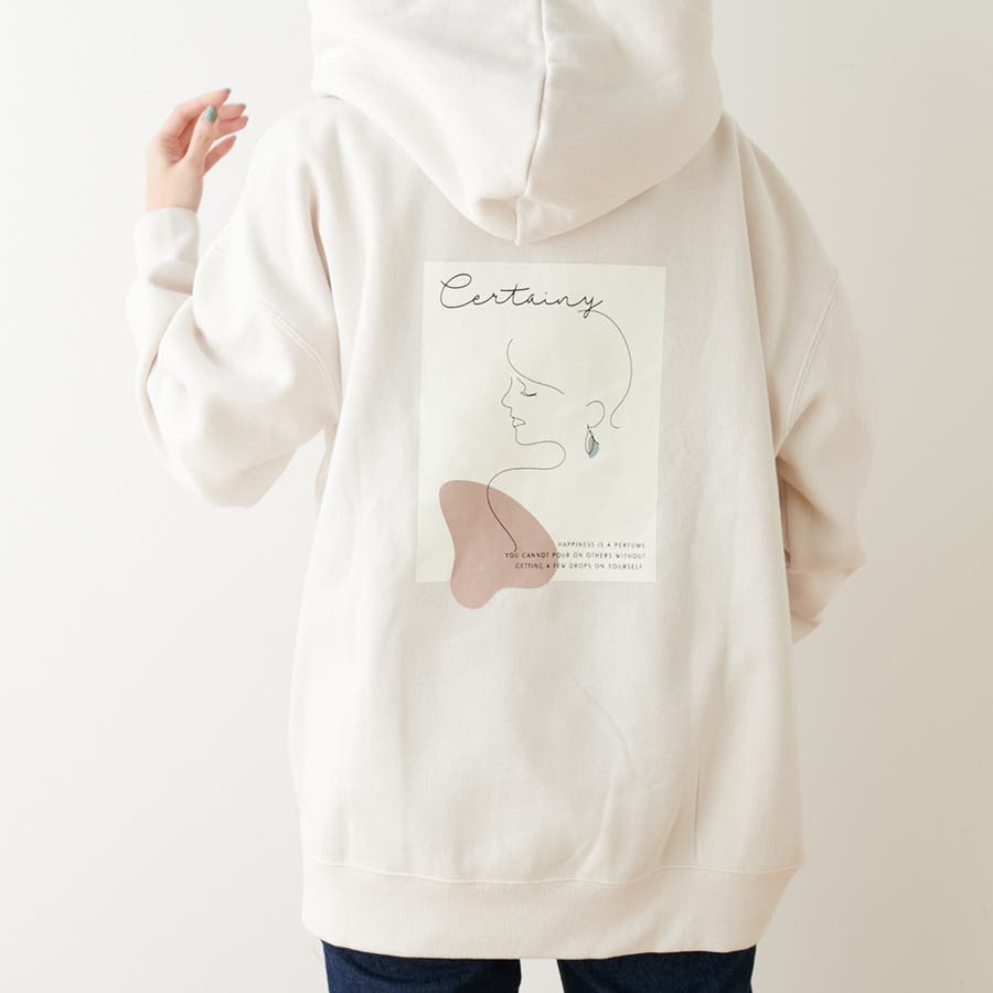 女の子線画アートパーカー 品番 Nclw Nice Claup Outlet ナイスクラップアウトレット のレディースファッション通販 Shoplist ショップリスト