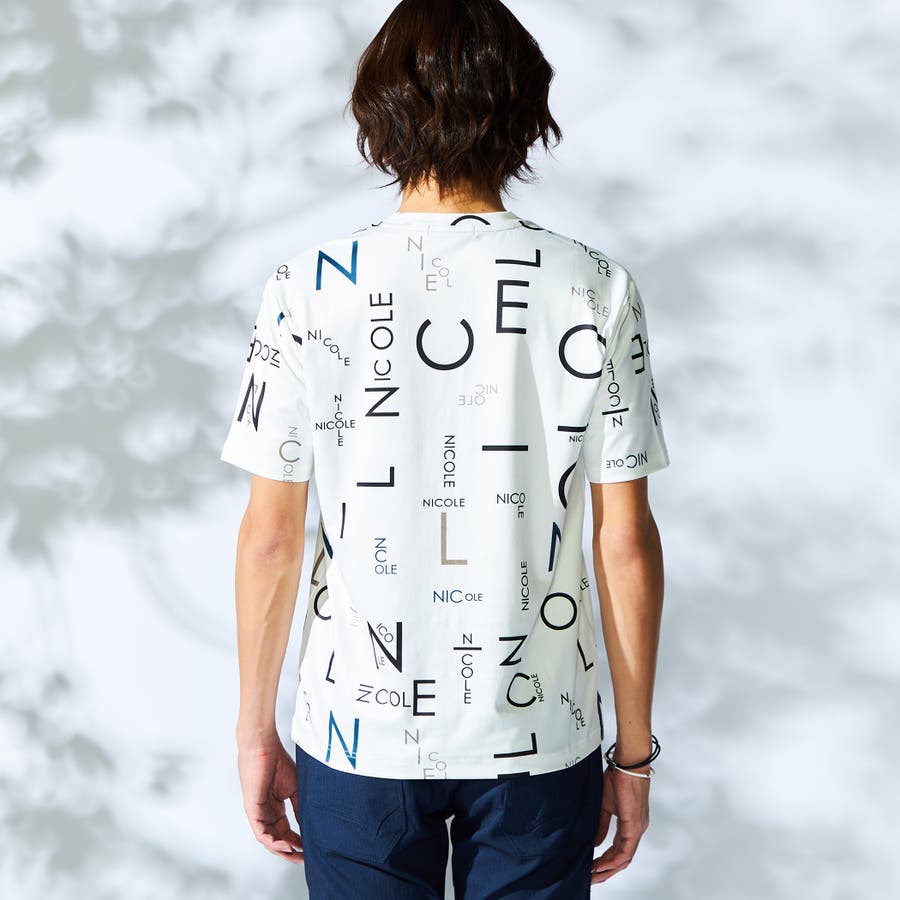 WEB限定】総柄プリント半袖Tシャツ[品番：NICW0005485]｜NICOLE