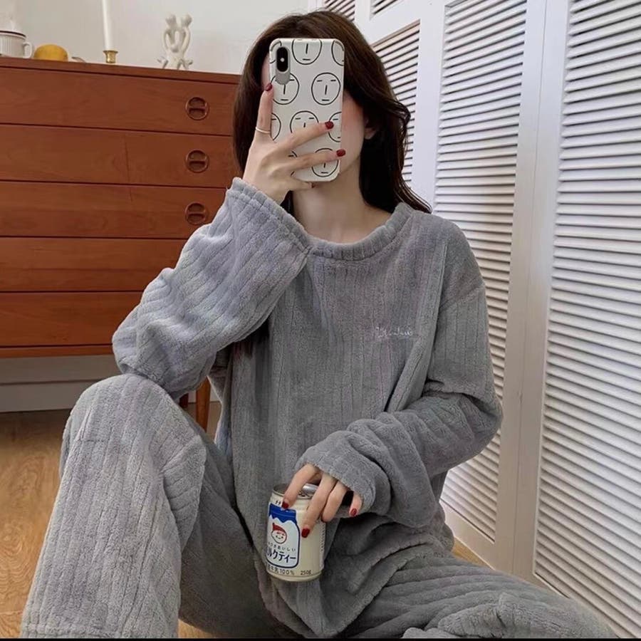 リブセットアップパジャマ レディース  トップス[品番：NELW0001029]｜NinaetLina（ニナエリナ）のレディースファッション通販｜SHOPLIST（ショップリスト）