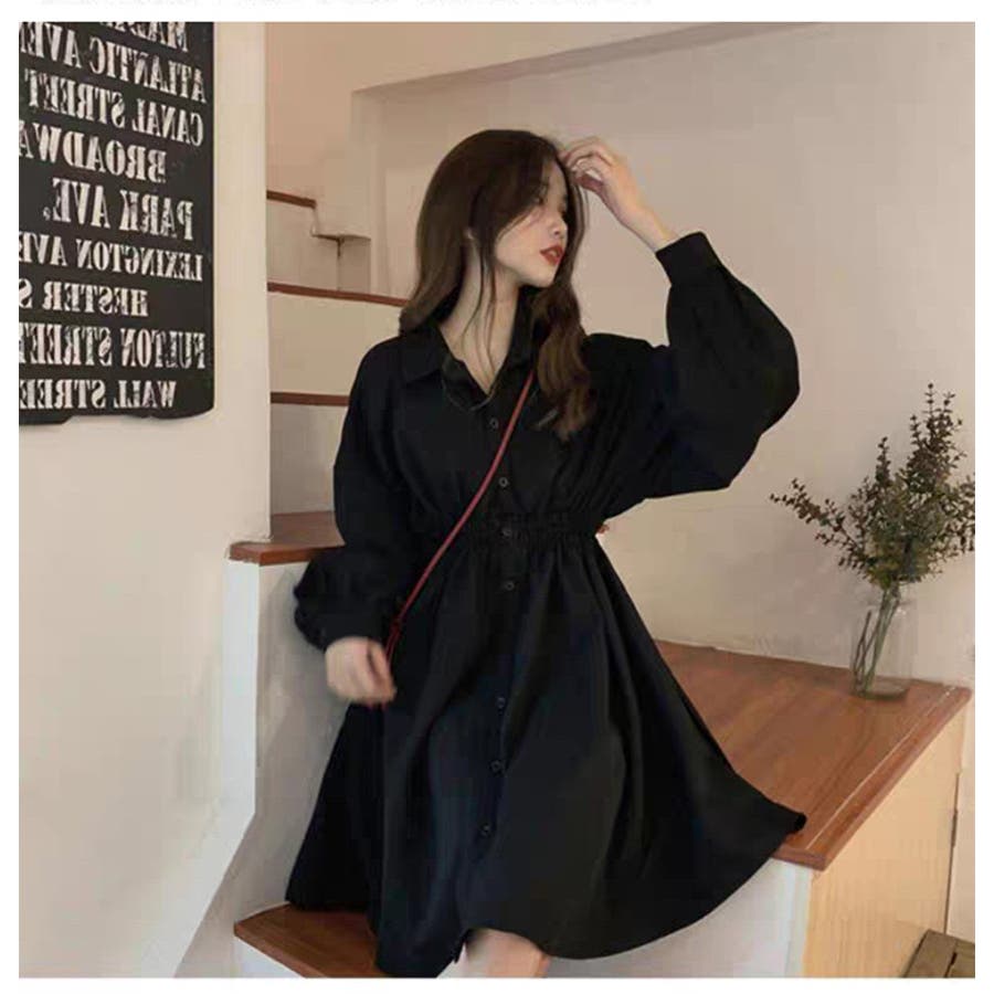 本格派ま！ ロングシャツワンピース レディース トップス[品番：NELW0001053 ワンピース
