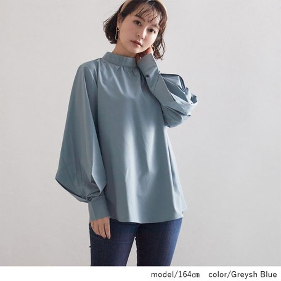 変形袖スタンドカラーブラウス レディース トップス 品番 Nelw Ninaetlina ニナエリナ のレディースファッション通販 Shoplist ショップリスト