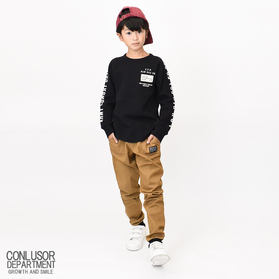 小学生　ズボン　チラリ 袖リブ後切替パンツ 子供服 長ズボン [品番：NELW0000131]｜NinaetLina（ニナエリナ）のレディースファッション通販｜SHOPLIST（ショップリスト）