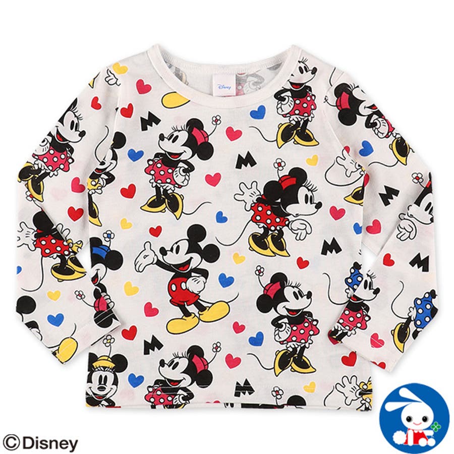 ミッキー ミニー総柄長袖tシャツ 品番 Nmyk 西松屋 ニシマツヤ のキッズファッション通販 Shoplist ショップリスト