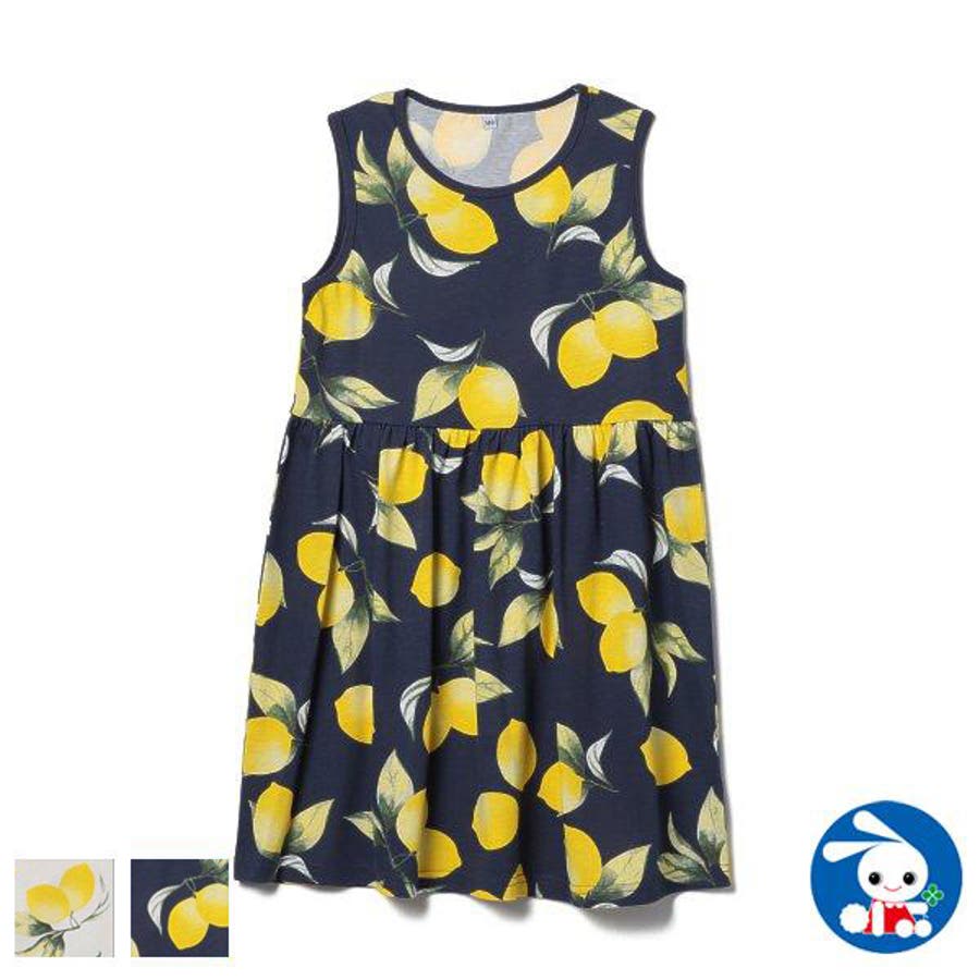 レモン総柄ノースリーブワンピース 品番 Nmyk 西松屋 ニシマツヤ のキッズファッション通販 Shoplist ショップリスト