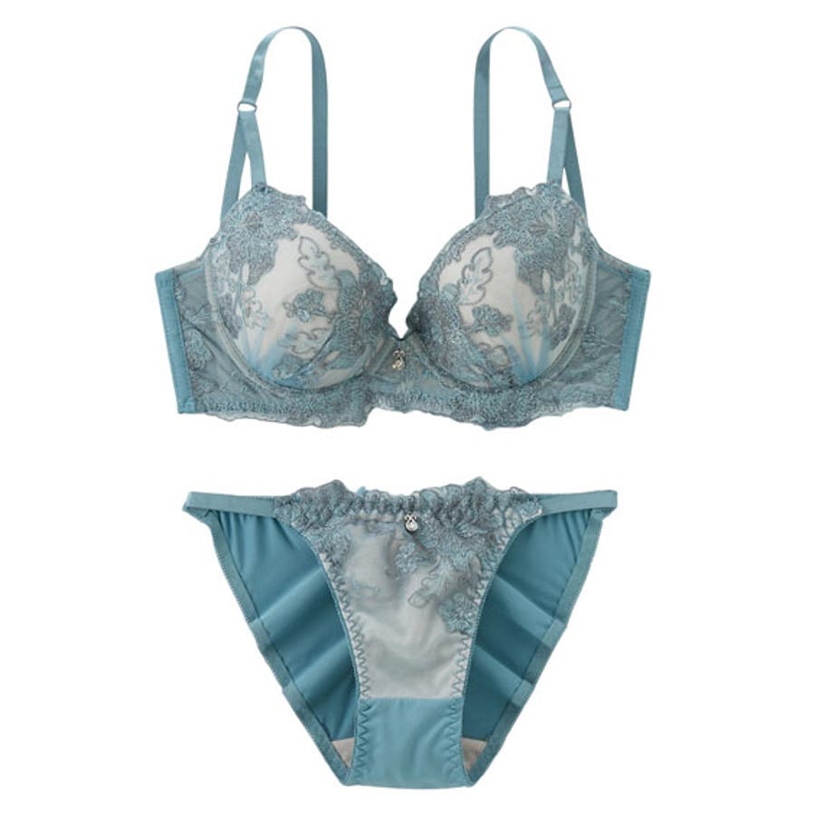 Yue E65ブラジャーショーツセット グリーン