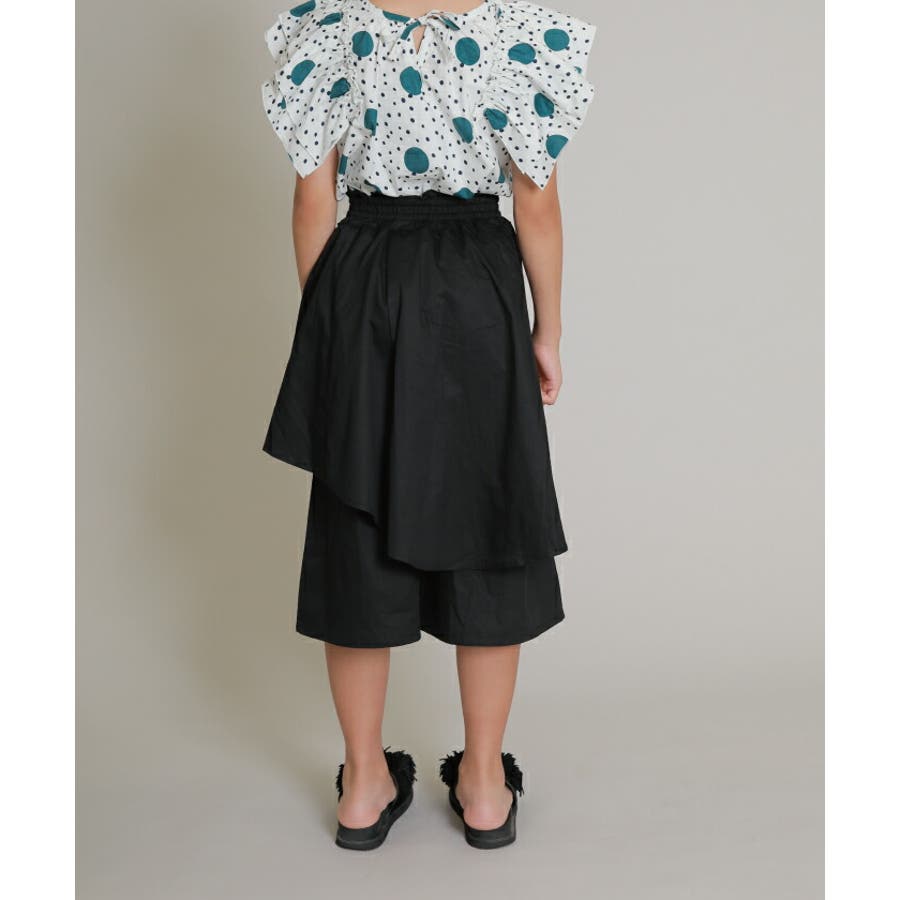 UNICA 【unica】 アシメフリルパンツ LADIES ブラック