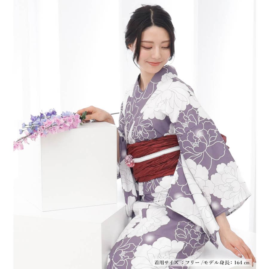 【中古】 浴衣 二部式 女性浴衣[品番：NNCW0004025]｜Ainokajitsu 着物・浴衣