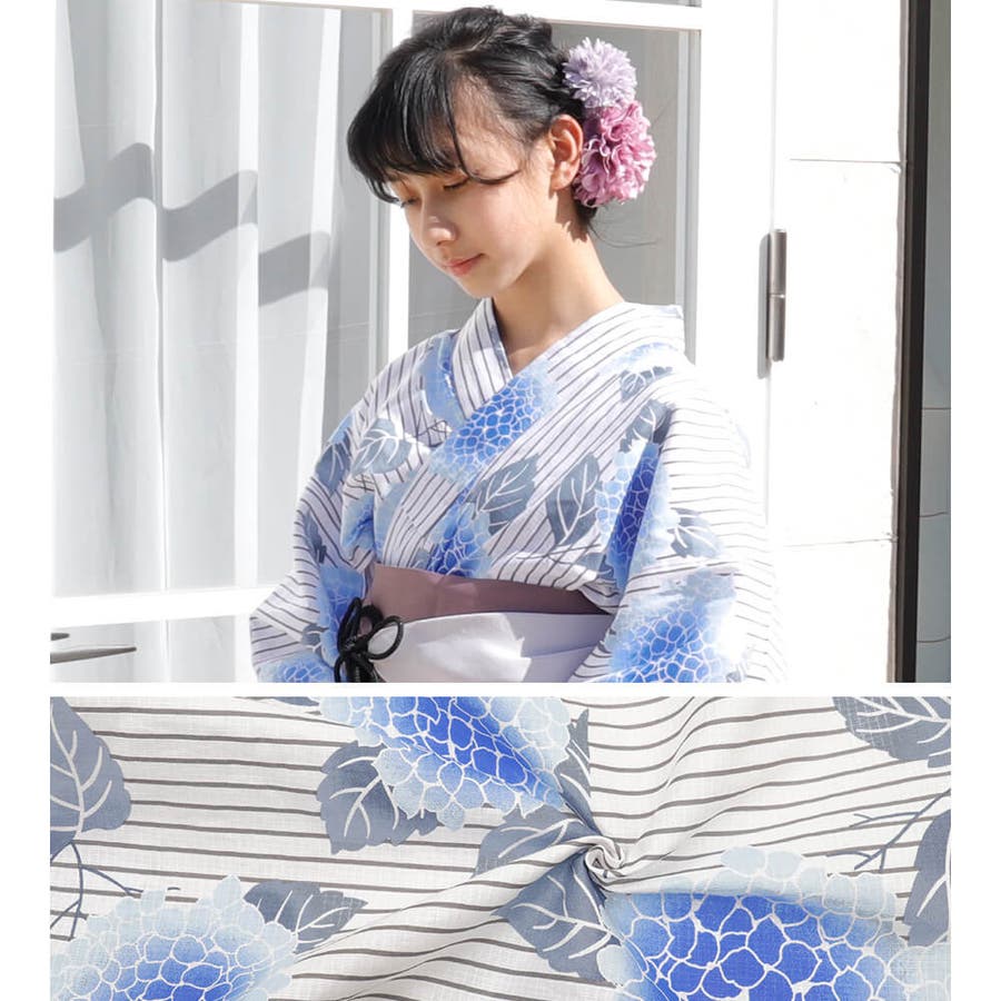 子供浴衣 単品 ジュニア[品番：NNCW0004002]｜Ainokajitsu