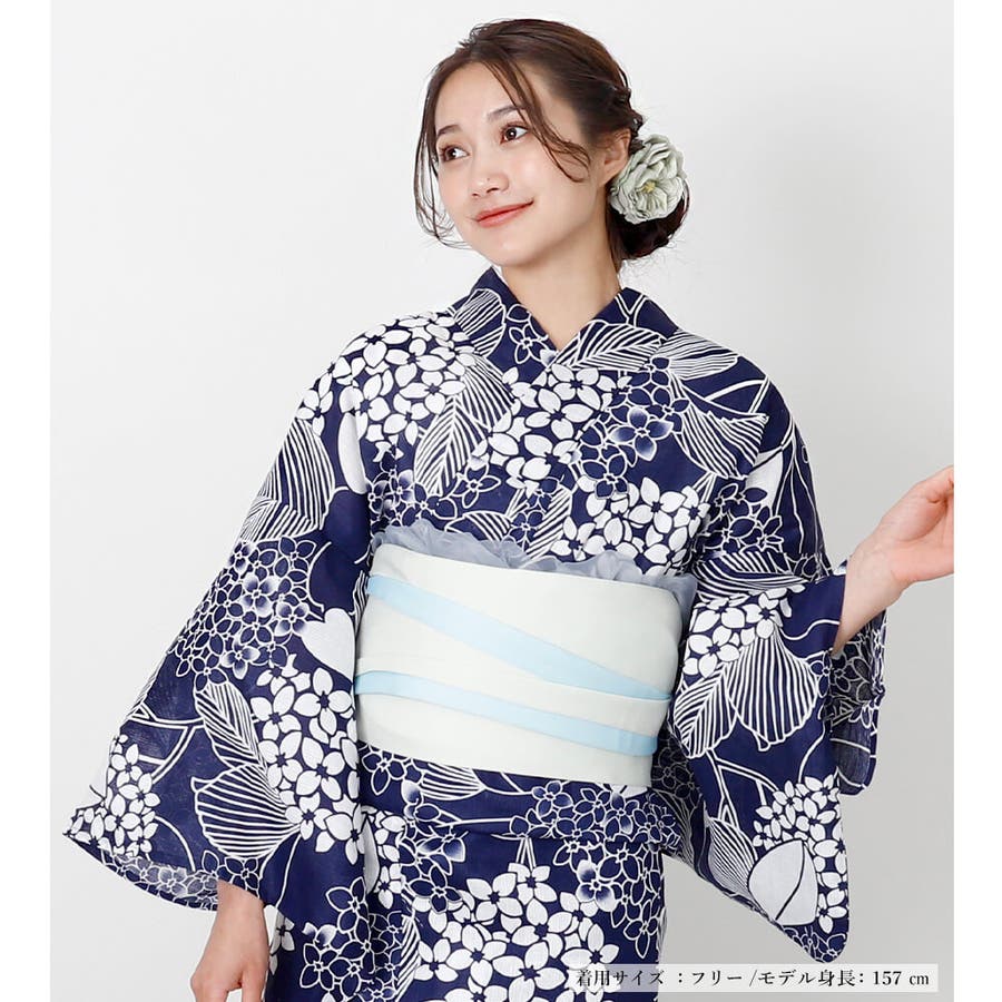 綿麻浴衣　裄69cm 身長170cmまで Amazon | [きものひろば悠] 浴衣4点セット 高級浴衣 綿麻
