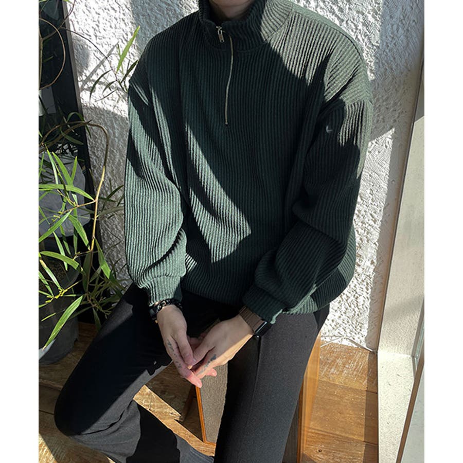 ASCLO(エジュクロ)Half Zip Up Knit 韓国[品番：NWIW0010534]｜3rd