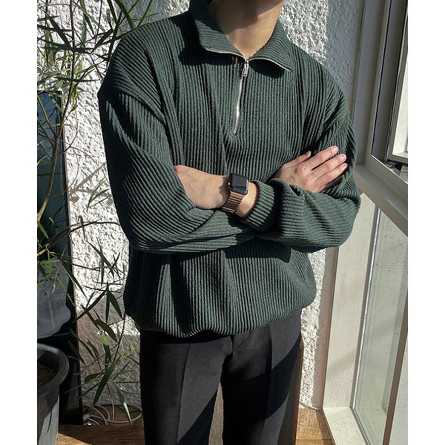 ASCLO(エジュクロ)Half Zip Up Knit 韓国[品番：NWIW0010534]｜3rd