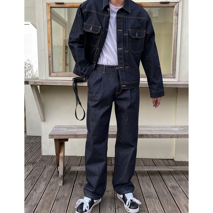 ascloデニムジャケット　韓国　ブラック ASCLO(エジュクロ)Dun Non Fade Denim Set Up[品番：NWIW0009865]｜3rd