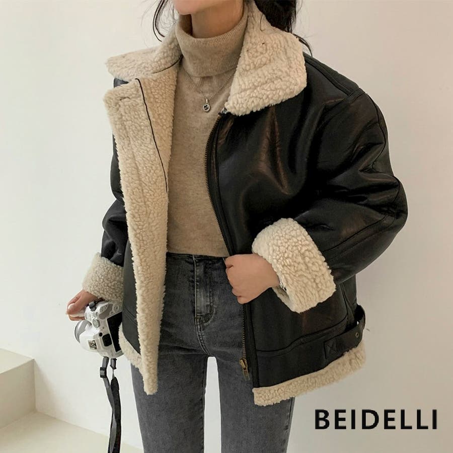 Beidelli(ベイデリ)フェイクムートンジャケット[品番