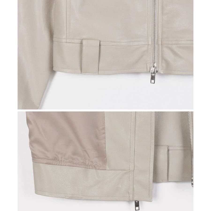 クロップドレザージャケット | ファッション通販サイト NUGU