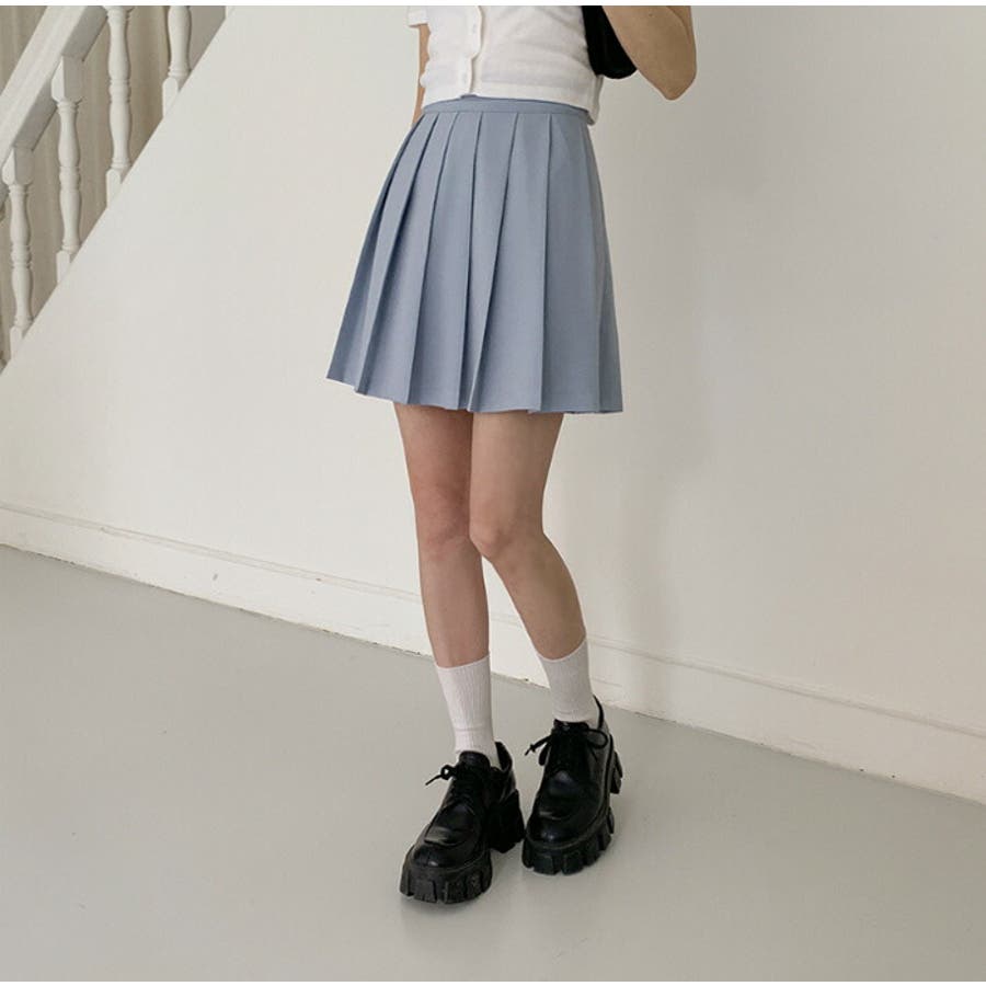 [定休日以外毎日出荷中] BLACK UP(ブラックアップ)[MADE] ドミニックプリーツスカート スカート