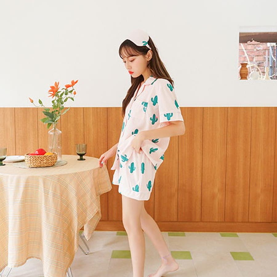 Sonyunaraピンクサボテンパジャマセットアップ韓国 韓国ファッション 夏 品番 Nwiw 3rd Spring サードスプリング のレディースファッション通販 Shoplist ショップリスト