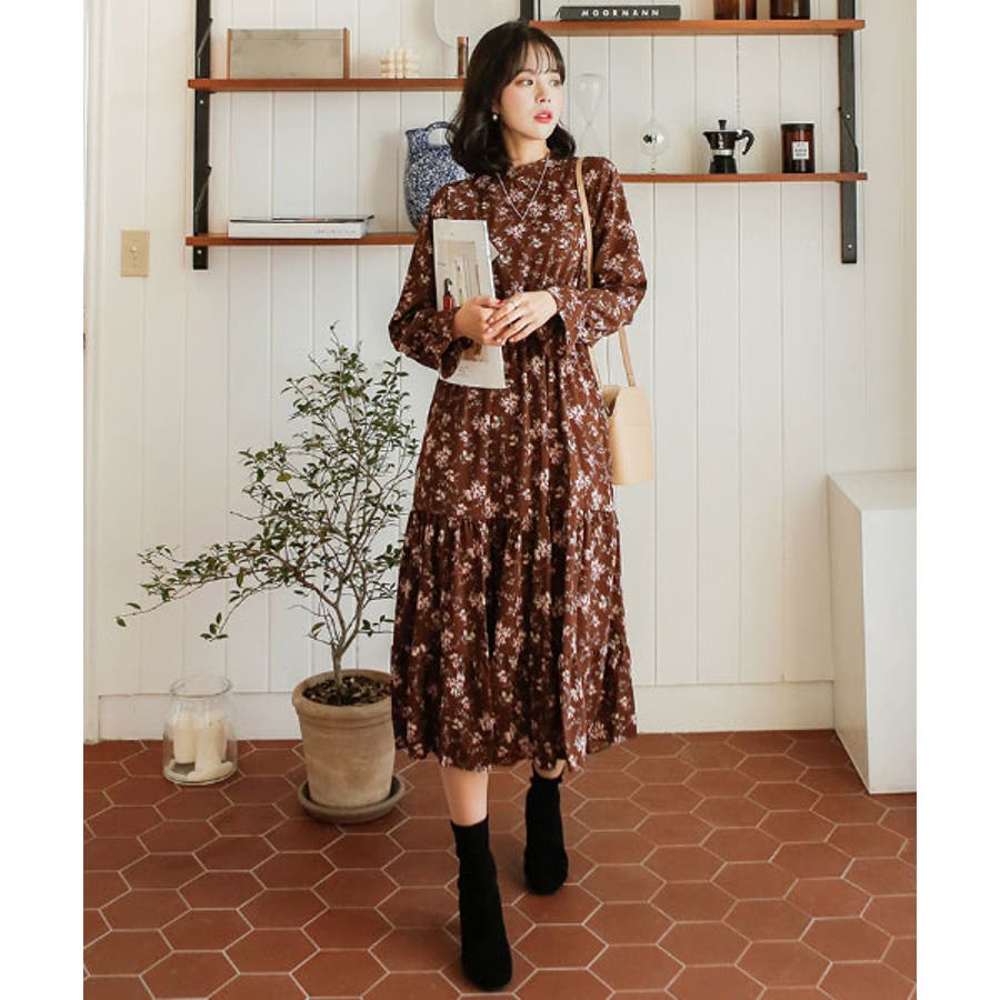 Merongshopラベンダーフリルロングワンピース韓国 韓国ファッション 品番 Nwiw 3rd Spring サードスプリング のレディースファッション通販 Shoplist ショップリスト