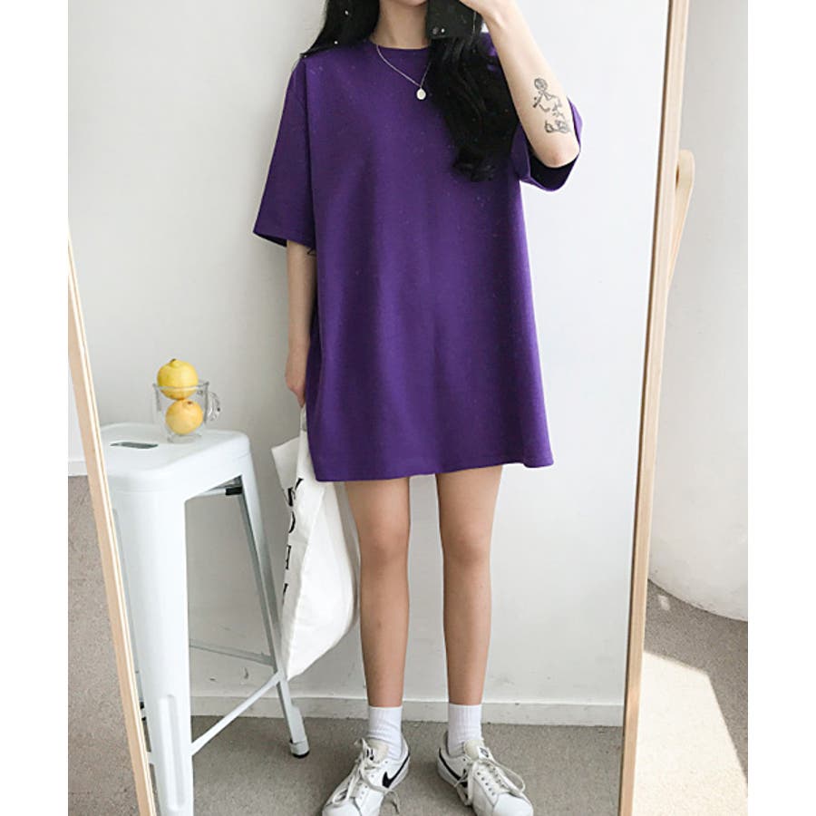 michyeoraショート丈tシャツワンピース 韓国 韓国ファッション
