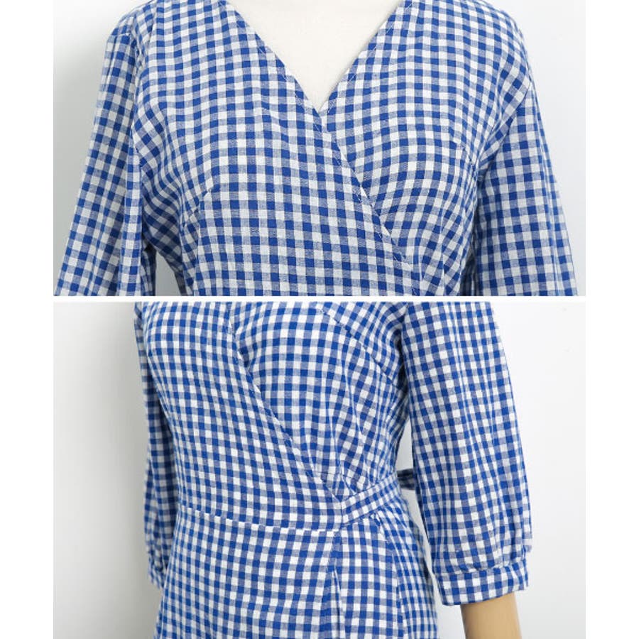 Sonyunaraギンガムチェックワンピース韓国 韓国ファッション Vネック 品番 Nwiw 3rd Spring サードスプリング のレディースファッション通販 Shoplist ショップリスト