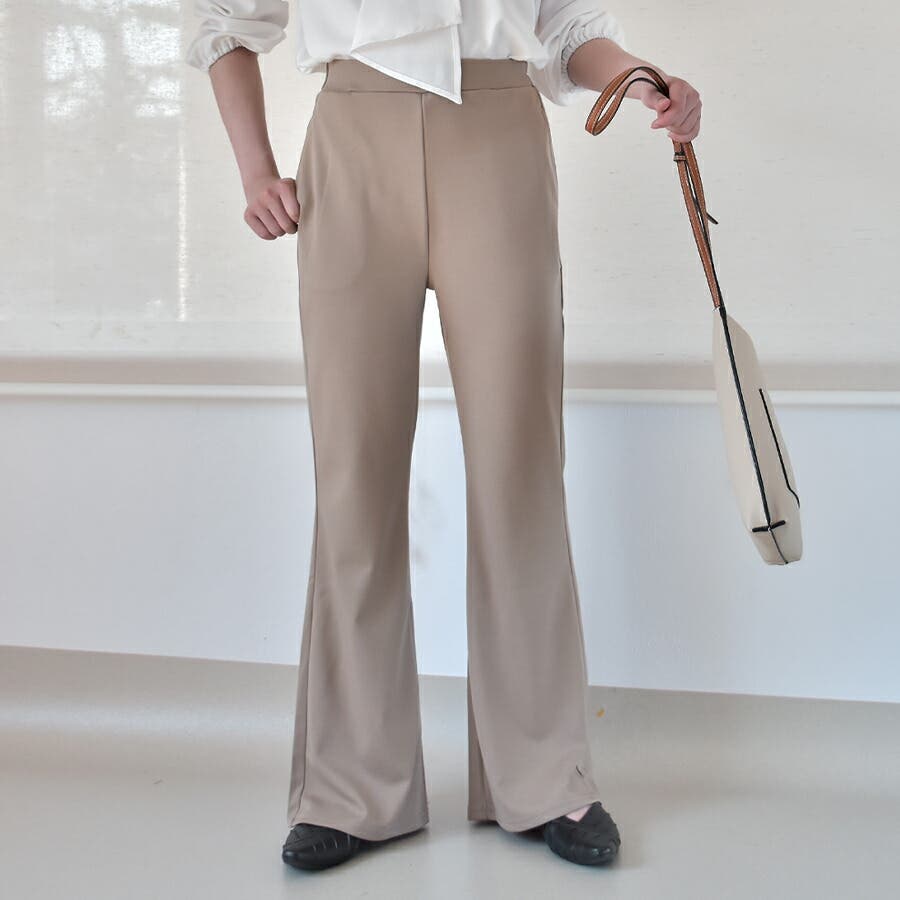 カーキ】フレアパンツ ルームウェア ヨガ[品番：XL000002123]｜SLENDER