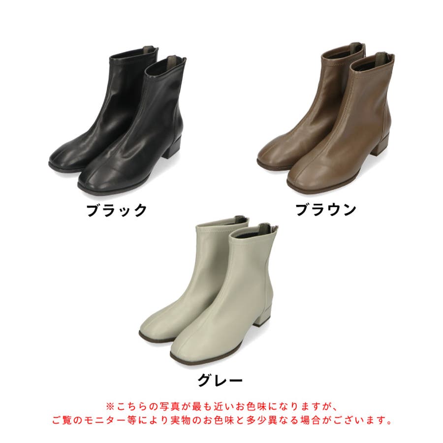 割引購入 ≪オリエンタルトラフィック≫バックジップスクエアトゥ 靴