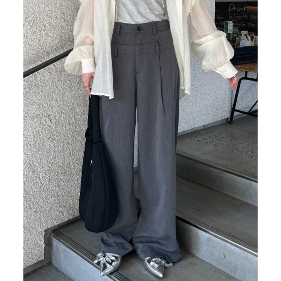 《Delfy》ダブルウェストスラックス
