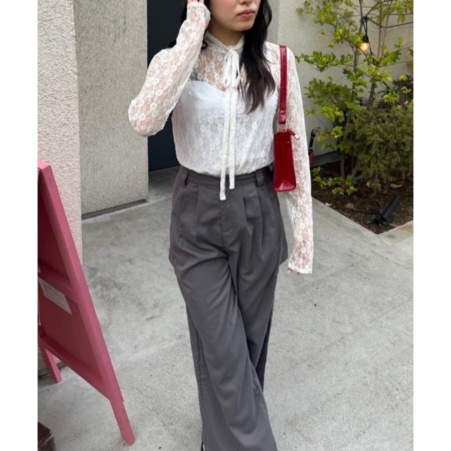 セール】 C/Siローン/ストライプ 刺繍ブラウス （シャツ